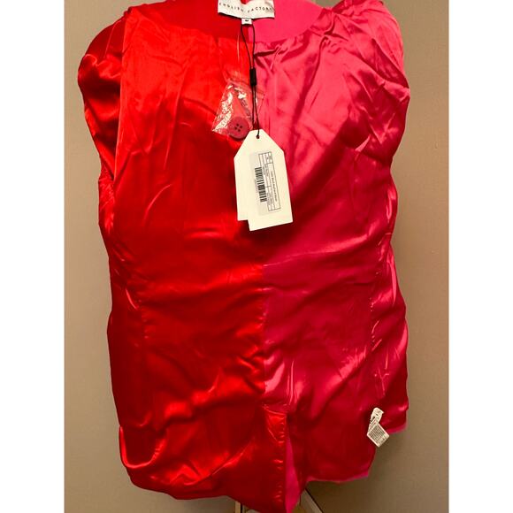 English Factory Red and Pink Blazer - Picture 9 of 10